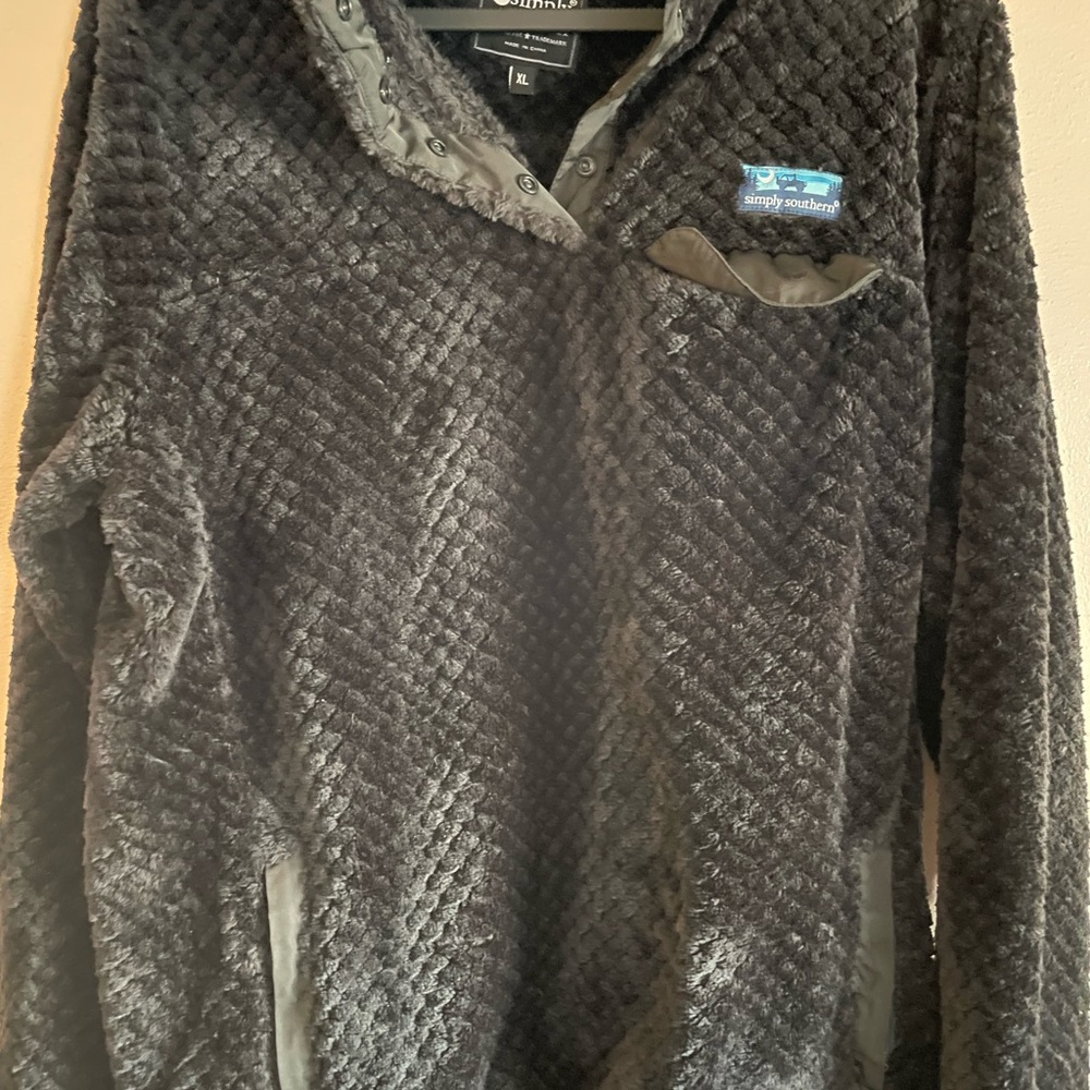 Simply Southern Black Fleece Jacket